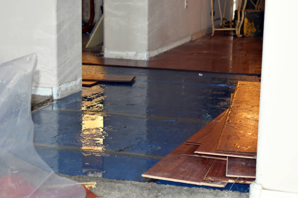 Professional Water Extraction technician working in Crivitz, WI